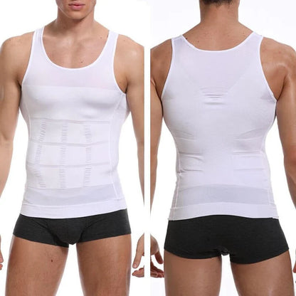 Camiseta Reductora Masculina CamiFit™ – Postura y Abdomen Plano