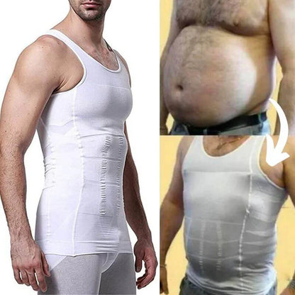 Camiseta Reductora Masculina CamiFit™ – Postura y Abdomen Plano